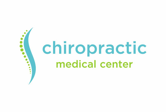 chiropractic medical center, Spine Health Symbol logo concept. design template, vector illustration.