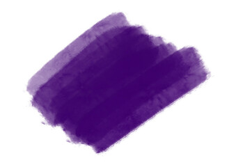 Mancha de maquillaje morado. Pintalabios, sombra de ojos, muestra de pintura.