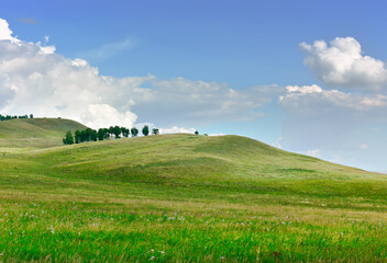 The green hills of Khakassia