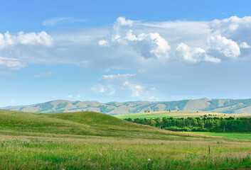 The green hills of Khakassia