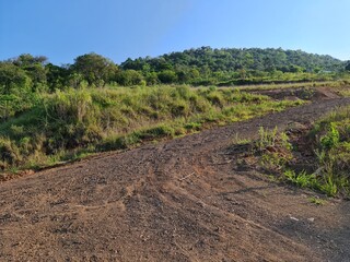 Rua, estrada, chão, terra, loteamento