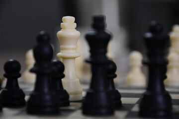 chess pieces on a chessboard