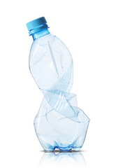 plastic small bottle of mineral water