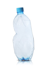 plastic small bottle of mineral water