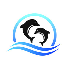 Dolphin jump in the circle