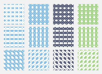 Geometric seamless patterns. Vector illustration.