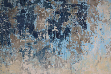 Rustic urban concrete wall with decayed grunge paint effect