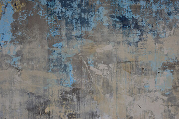 Rustic urban concrete wall with decayed grunge paint effect