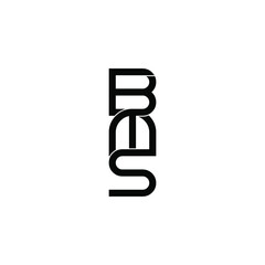 bms initial letter monogram logo design