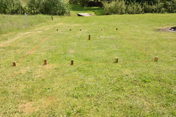  Swedish lawn game Kubb  With Wood Blocks 