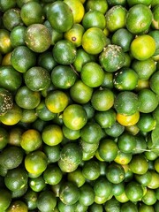 fresh green limes
