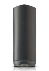 plastic bottle with hair shampoo