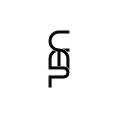 cmp initial letter monogram logo design