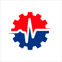 gear with wave signal