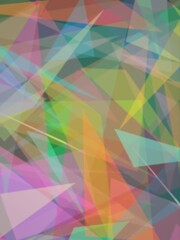 Fototapeta premium Blurred of polygon abstract rainbow illustrations background art style 