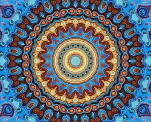 A beautiful Mandala Abstract like dancing together in circular motion