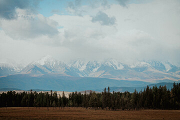 Naklejka premium mountains in the morning