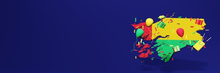 Celebration of the independence day of the state of Guinea Bissau for website covers and posting stories on social media posts