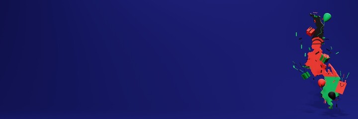 Celebration of the independence day of the state of Malawi for website covers and posting stories on social media posts