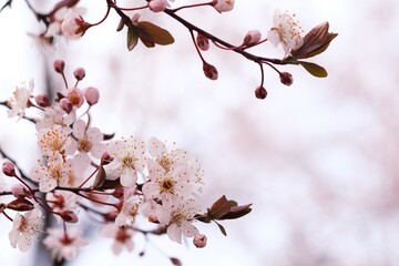 Cherry Blossom or Sakura flower on nature background.