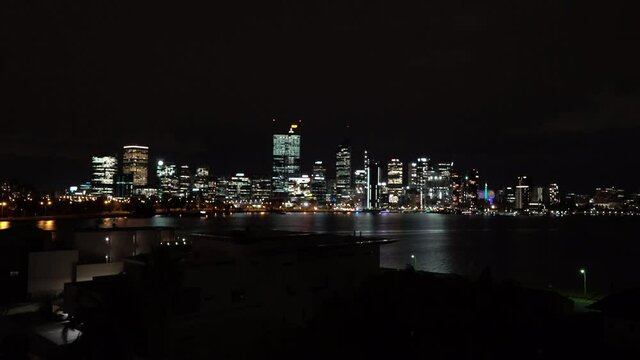 The city of light at night