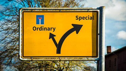 Street Sign Special versus Ordinary
