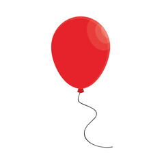 flying red balloon
