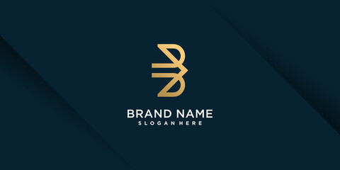 Letter B logo with unique style Premium Vector part 9