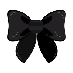 black gift bow