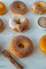 Homemade Pumpkin Spice Donuts