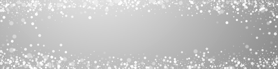 Magic stars Christmas background. Subtle flying sn