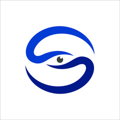 abstract blue eye