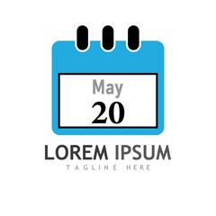 Date tree icon vector illustration