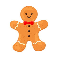 gingerbread in the form of a man. cartoon style