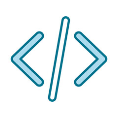 Obraz premium programming coding icon