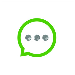 golf ball with bubble talk