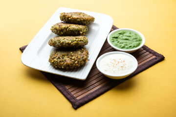 Sprouted Moong dal tikki or patties