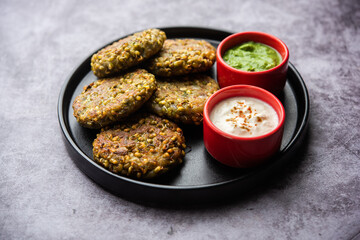 Sprouted Moong dal tikki or patties