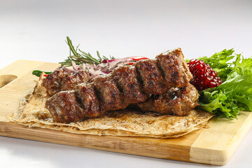 Lamb kebab shashlik minced meat