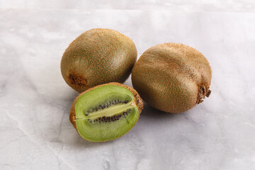 Sweet ripe and juicy kiwi fruit