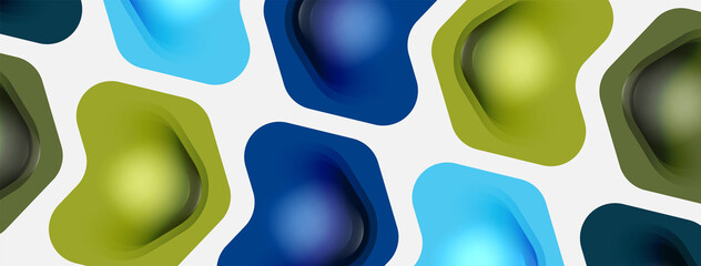 Color arrow shapes on white backdrop. Minimal geometric abstract background. Vector illustration for wallpaper banner background or landing page