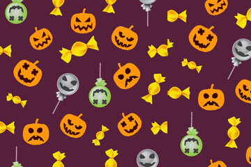 Happy Halloween pattern design 