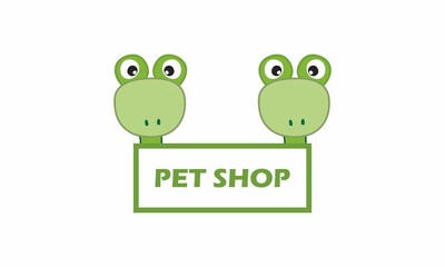 Fototapeta na wymiar Business pet shop or pet care illustration logo
