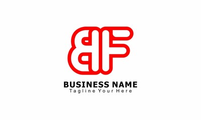 Fototapeta premium BF concept design business logo