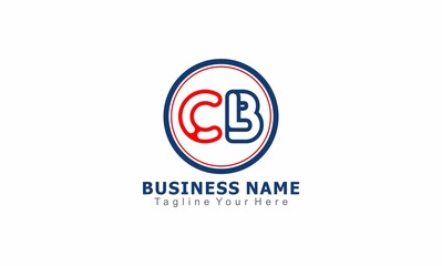Obraz premium letter CB simple concept design business logo