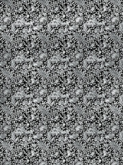 Frostwork pattern ice crystals on black background. Dark surface with abstract ice structure makes to overlay or add a frost effect. Frost on the glass, the effect of freezing
