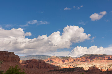 on the road Scenic Byway in Capitol Reef National Park in United States of America