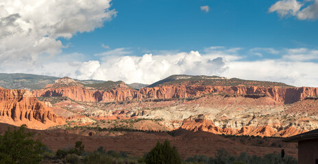 on the road Scenic Byway in Capitol Reef National Park in United States of America