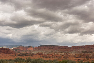 on the road Scenic Byway in Capitol Reef National Park in United States of America
