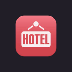 Hotel Sign - Sticker